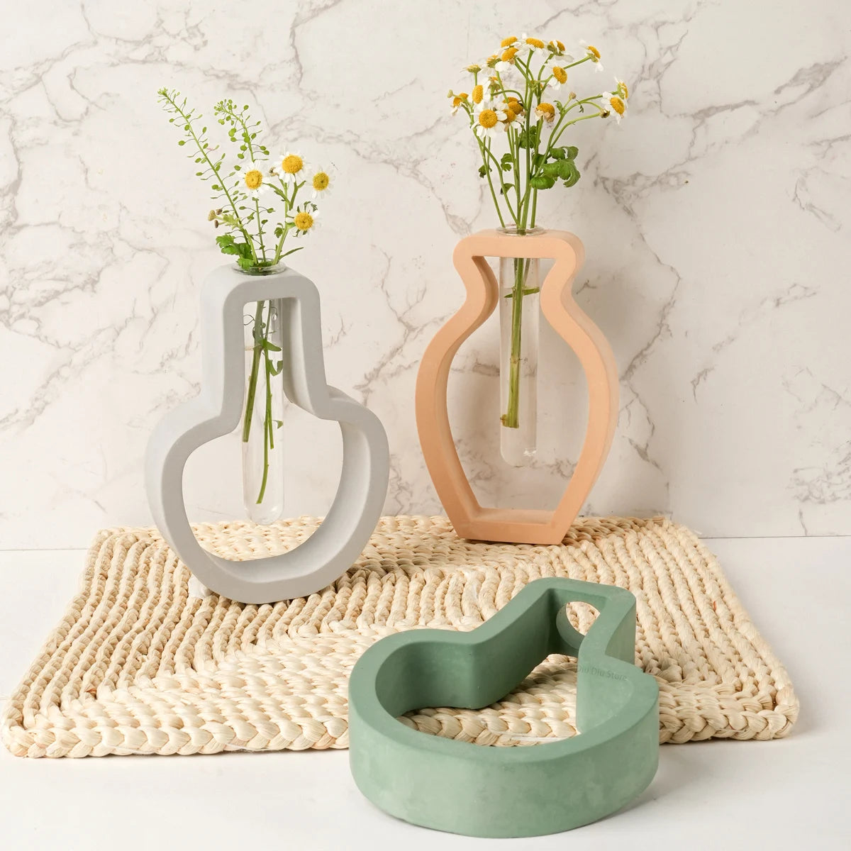 Nordic Style Simple Vase Silicone Mold DIY Hydroponics Flower Pot Craft Gifts Making Plaster Resin Casting Molds Home Decor by Reinvent Yourself