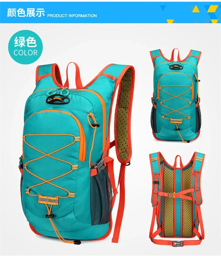 Ultralight Cycling Backpack with Water Bag Ergonomic Strap MTB Road Bicycle Outdoor Hiking Climbing Bag for Sports Fitness by Reinvent Yourself
