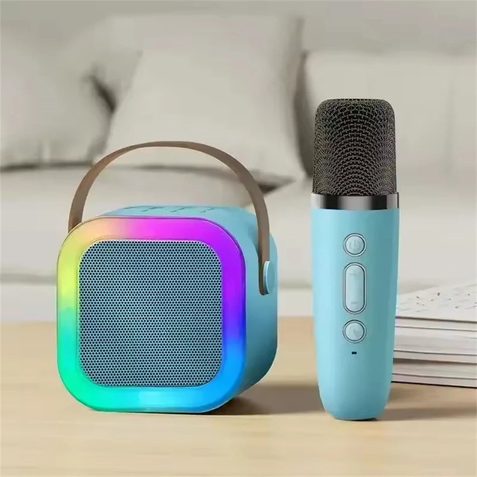 New Hot K12 Bluetooth Speaker Portable Home Cute Karaoke Mini Wireless Audio with Microphone K Song Family Singing Machine by Reinvent Yourself