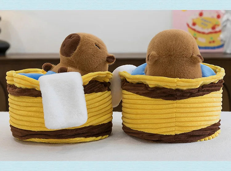 Take a Shower Capybara Plush Toy Stuffed Animals Pillow Hugging Toy Creative Trick Home Decor Play House for Kids Birthday Gifts by Reinvent Yourself
