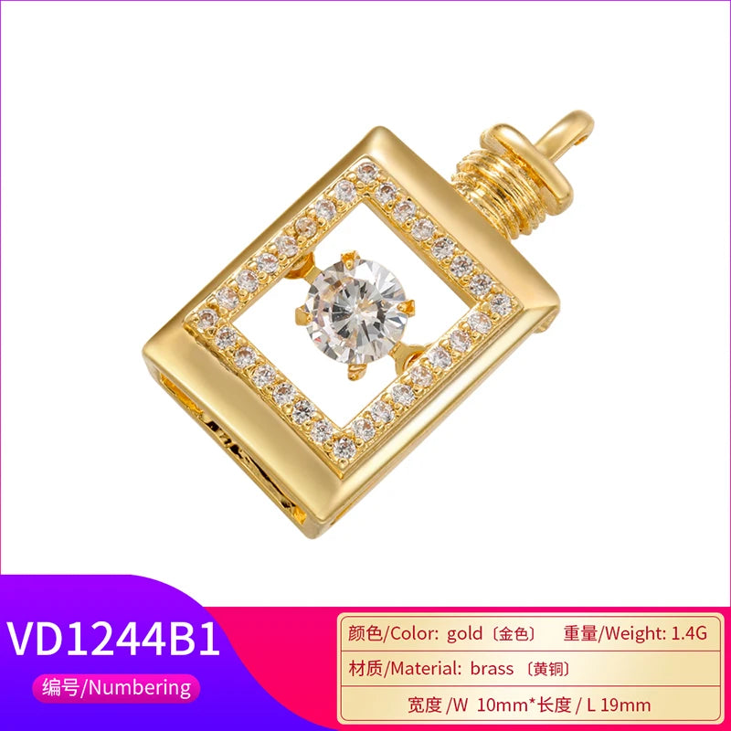 ZHUKOU whale charms for jewelry making crown pendants for handmade jewelry making supplies accessories wholesale VD1247 by Reinvent Yourself