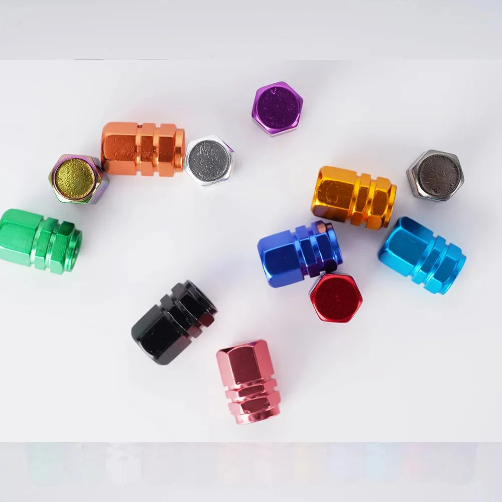 Tire Valve Stem Caps Decorative Tires Accessories Aluminum Alloy Nipple Wheel Caps For Cars Motorcycles Bicycle Cover 2030 by Reinvent Yourself