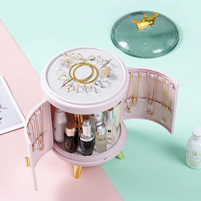 Makeup Storage Box Make Up Skincare Holder Jewelry Bag Cosmetics Organizer Plastic Container For Bathroom Dressing Table Home by Reinvent Yourself