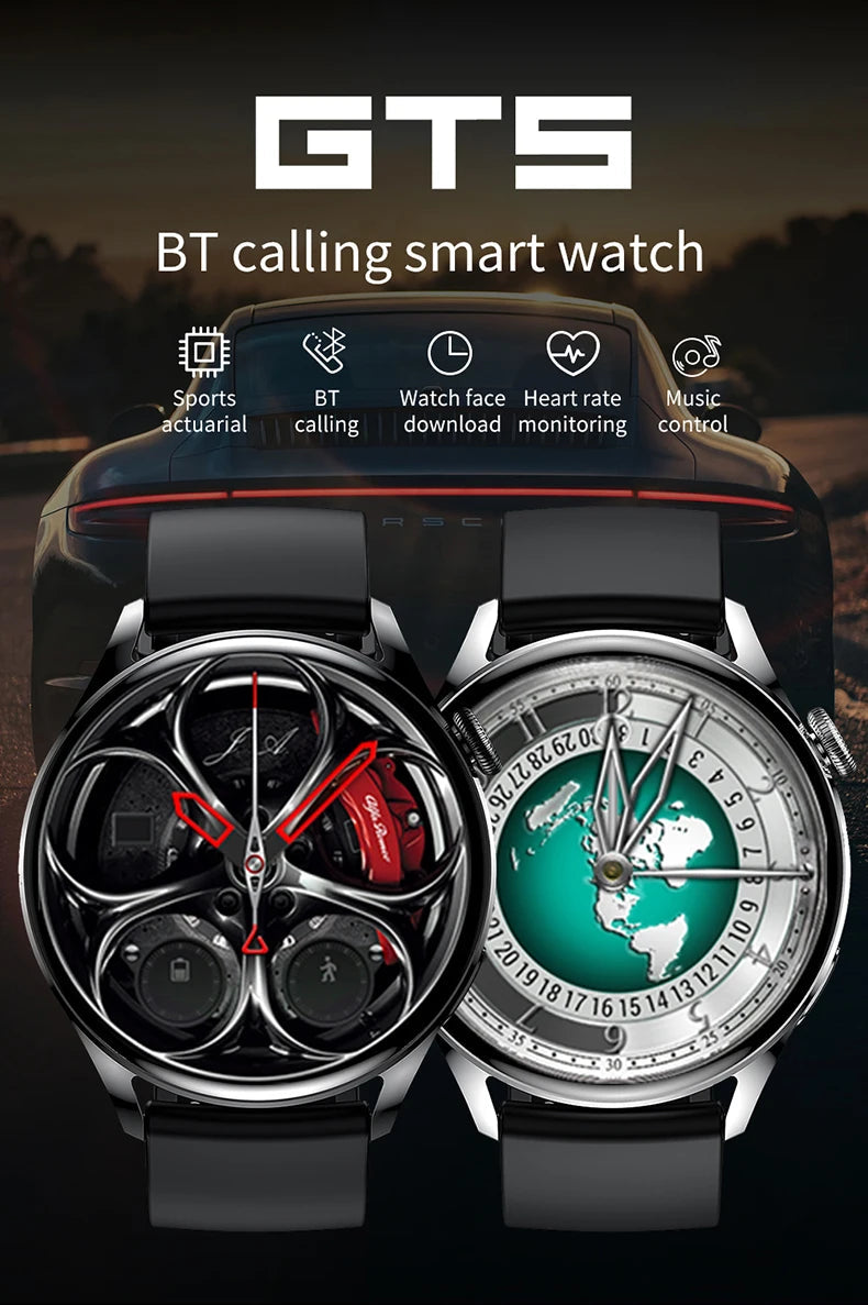 LIGE NFC Access Control Smart Watch Men Bluetooth Call Sport Fitness Men's Wristwatch Heart Rate Monitor Waterproof Smartwatch by Reinvent Yourself
