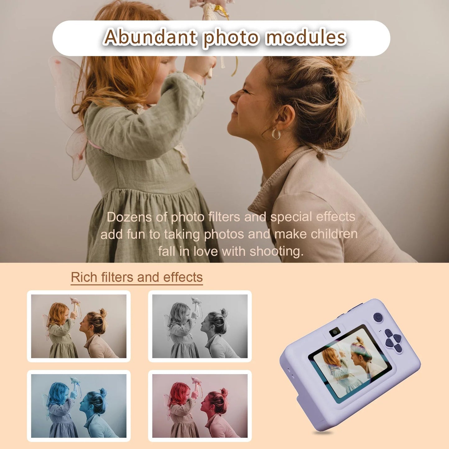 Digital Children Camera For Photography Mini Printer Portable Thermal Instant Print Photo Kids Camera 2.8inch HD Video Toy Gifts by Reinvent Yourself