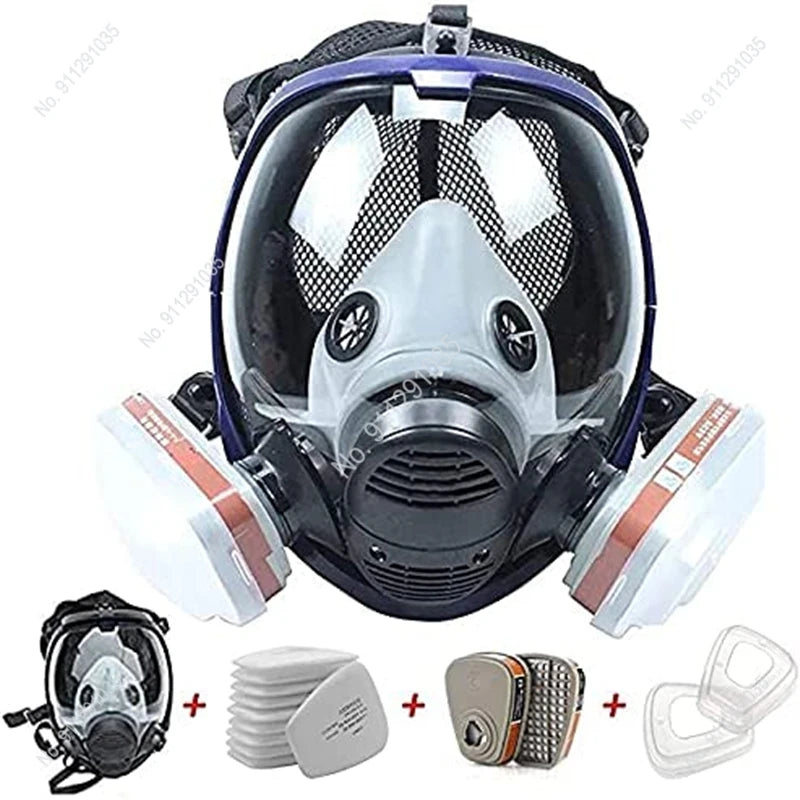 Chemical Gas Mask 6800 Dust Respirator Anti-Fog Full Face Mask Filter For Industrial Acid Gas, Welding Spray Paint Insecticide by Reinvent Yourself