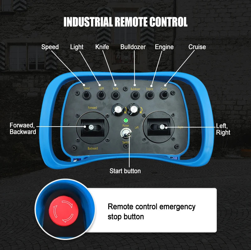 550mm Self-Propelled Remote-Controlled Lawn Mower for Small Household Gardens Outdoor Maintenance Robot by Reinvent Yourself