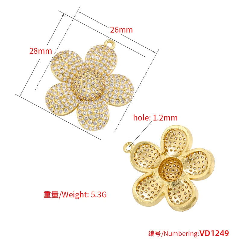 ZHUKOU whale charms for jewelry making crown pendants for handmade jewelry making supplies accessories wholesale VD1247 by Reinvent Yourself