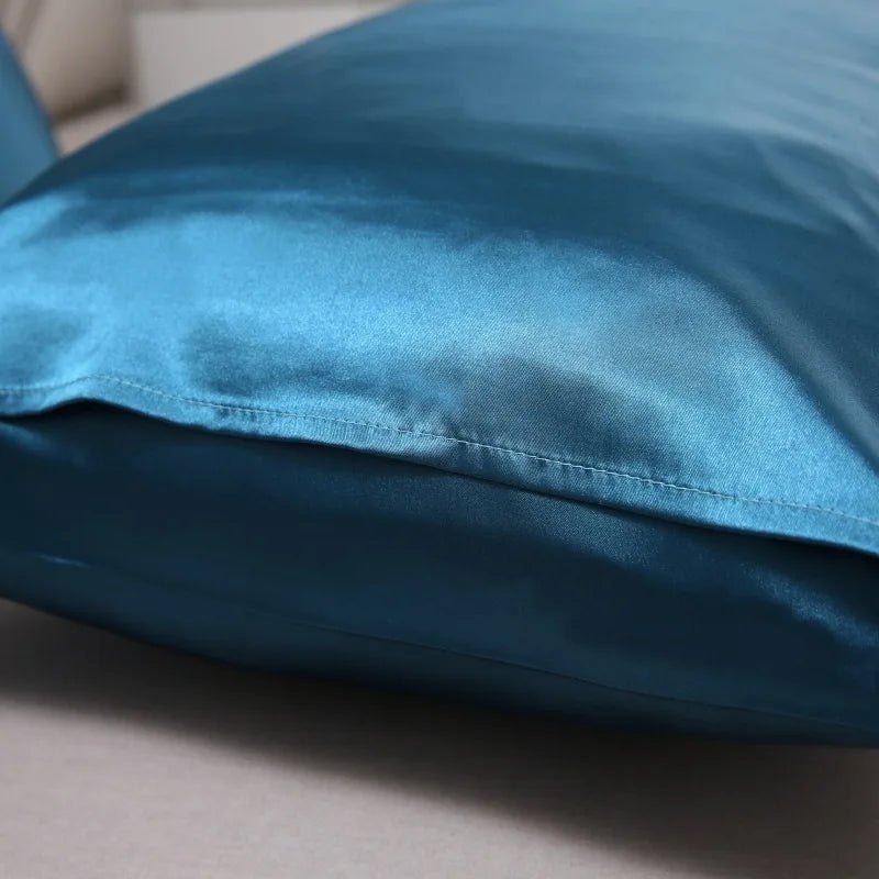 100% Silk Pillowcase Pillow Cover Silky Satin Hair Beauty Pillowcase Comfortable Pillow Case Home Decor Pillow Covers.