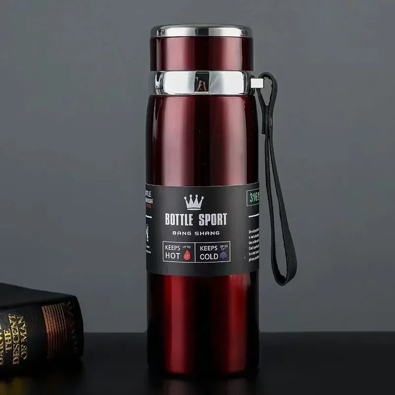 1L Thermal Water Bottle Keep Cold and Hot Water Bottle Thermos for Water Tea Coffee Vacuum Flasks Stainless Steel Thermos Bottle by Reinvent Yourself
