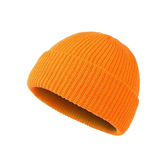 Knitted Hat for Men & Women Caps Wool Fashion Simple Warm Skullies Beanies Solid Autumn Winter Beanie Cap Trendy Style by Reinvent Yourself