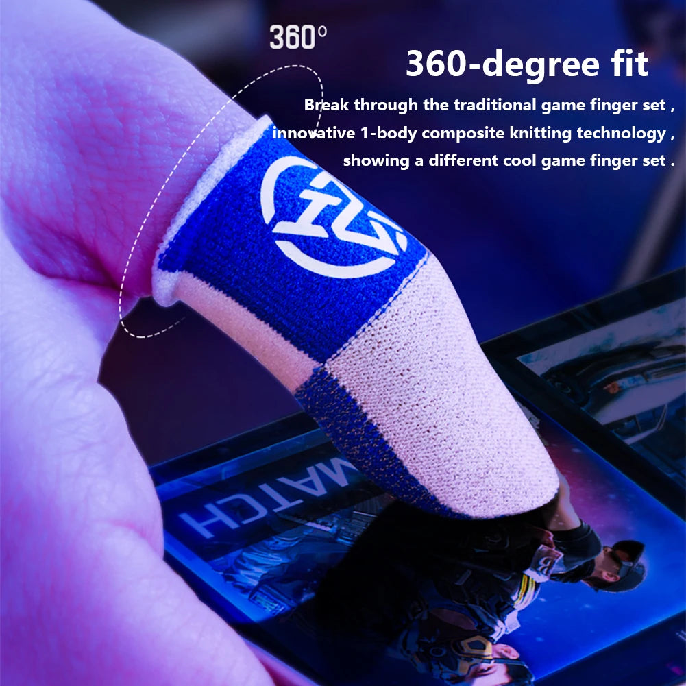 Mobile Game Fingertip Gloves For PUBG Gamer Anti-slip Sweatproof Touch Screen Finger Sleeve Breathable Gaming Finger Cover by Reinvent Yourself