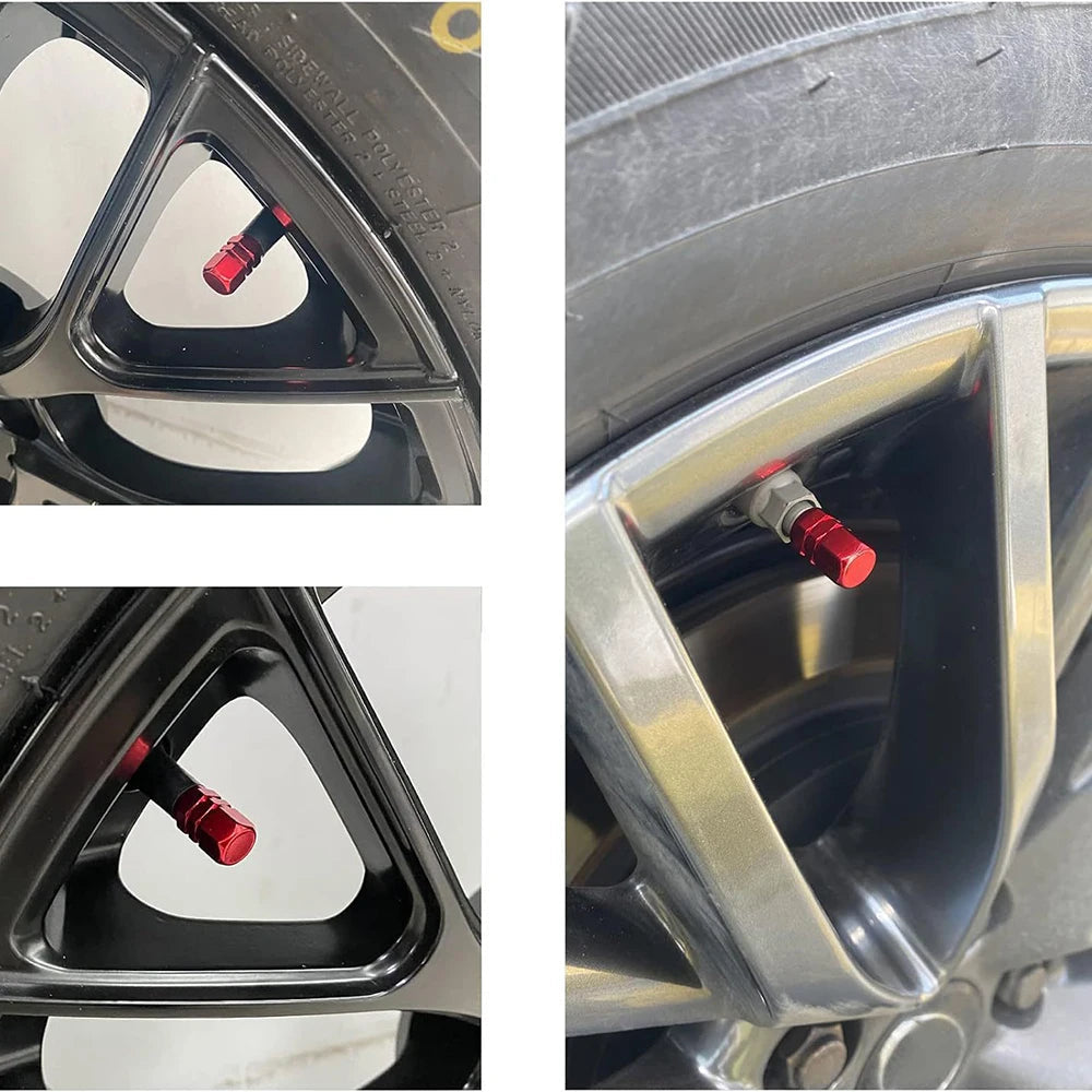 Tire Valve Stem Caps Decorative Tires Accessories Aluminum Alloy Nipple Wheel Caps For Cars Motorcycles Bicycle Cover 2030 by Reinvent Yourself