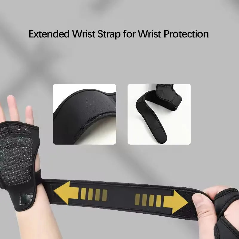 Fitness Men Women Gloves Gym Weightlifting Half Finger Wrist-Protecting Gloves Training Dumbbells Anti-Callus Anti Slip Gloves by Reinvent Yourself