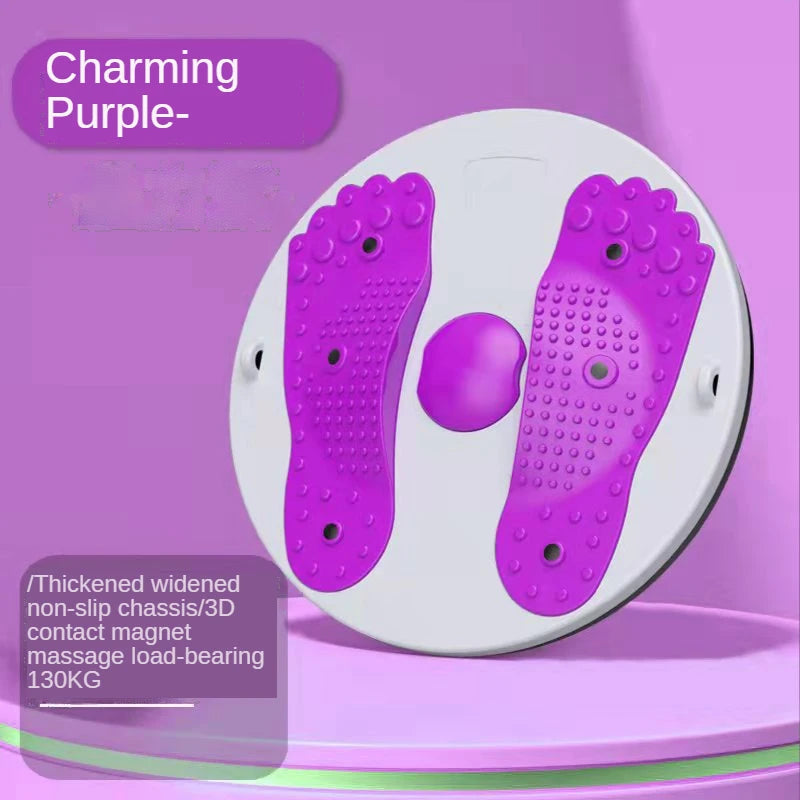 Waist Twisting Disc Unisex Waist Trainer Abdominal Exercise Foot Massage Plate Workout Home Gym Body Building Fitness Equipment by Reinvent Yourself