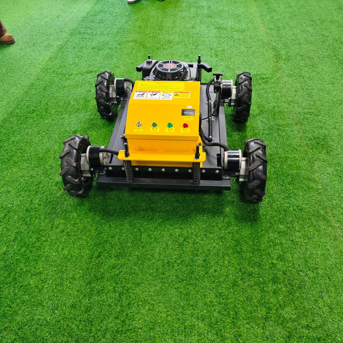 Mini Farm Garden Lawn Mower Smooth And Flexible Rotation Customized High Performance All Terrain Remote Control Robot by Reinvent Yourself