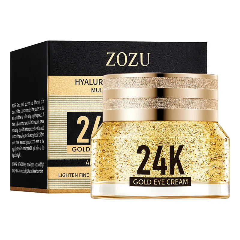 24k Gold Hyaluronic Acid Eye Cream Anti Dark Circles Eye Bags Firming Moisturizing Eyes Skin Care Prodcuts by Reinvent Yourself