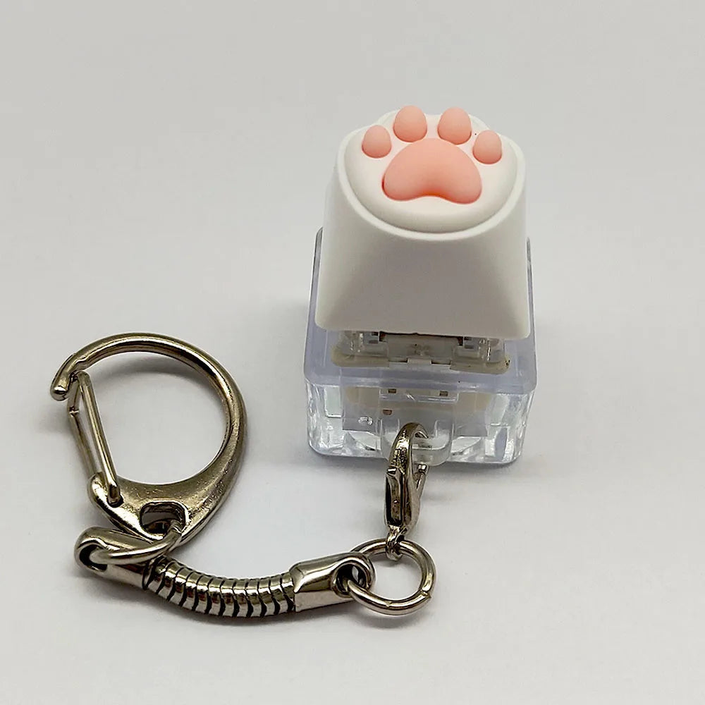 Cute Cat Claw Key Chain Key Ring Fingertip Decompression Pressure Toy Keycap Tester Back Bag Pendant Festival Couples Gift by Reinvent Yourself