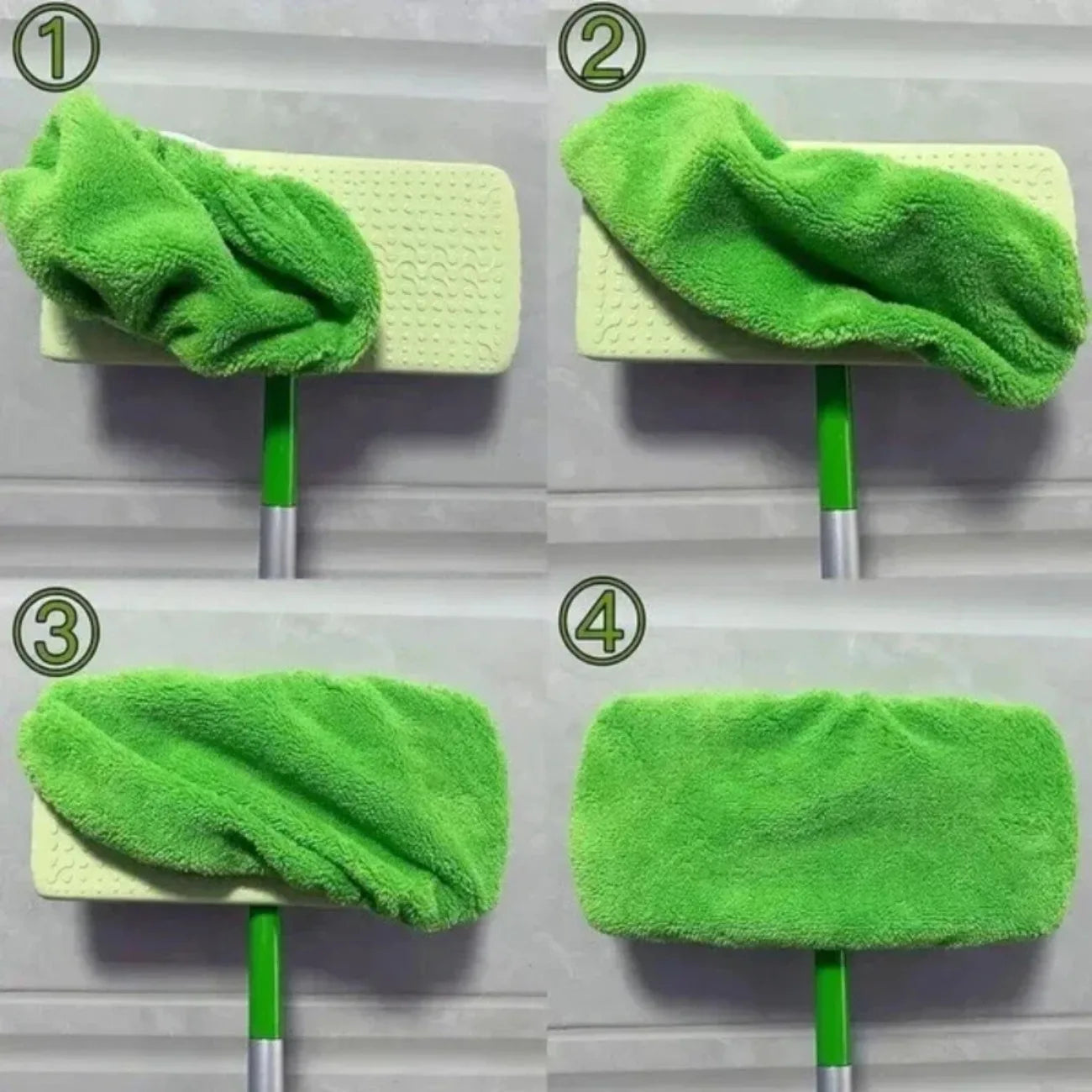 Eco-Friendly Mop Cover Set – 6-Pack Washable Flat Mop Pads for Dusting, Wet Mopping & Pet Hair Pickup, Reusable Alternative to by Reinvent Yourself