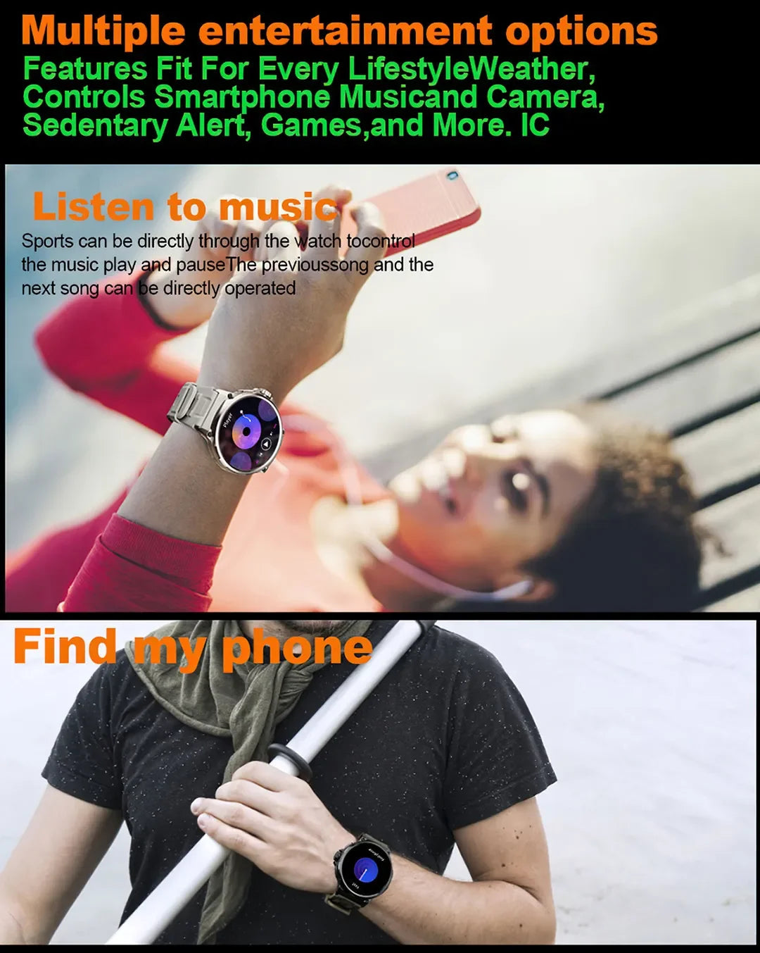 New Military Smart Watch Men 710 mA Waterproof Outdoor Sport Fitness Watches Health Monitor BT Call Smart Watch Men by Reinvent Yourself