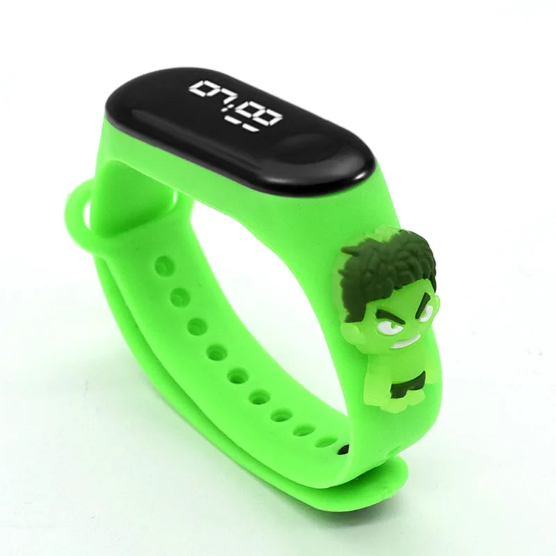 Fashion Mickey Children Watches For Girls Electronic Bracelet Sports Touch LED Spiderman Doll Kids Watch Women Waterproof Clock by Reinvent Yourself