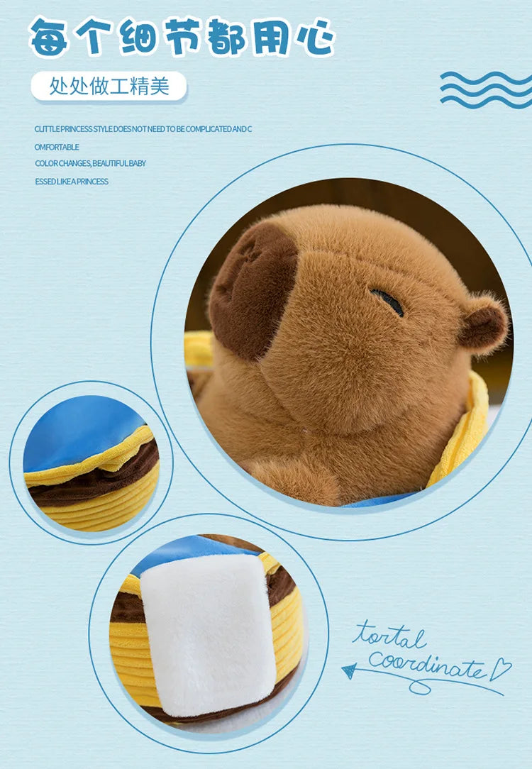 Take a Shower Capybara Plush Toy Stuffed Animals Pillow Hugging Toy Creative Trick Home Decor Play House for Kids Birthday Gifts by Reinvent Yourself