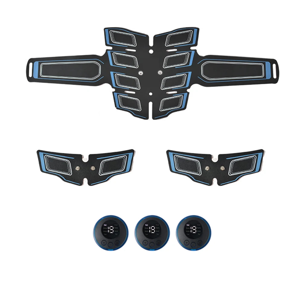 USB Rechargeable Muscle Massager Portable Muscle Trainer Abdominal Muscle Shaping Belt Exercise Fitness Massager Relax Fatigue by Reinvent Yourself
