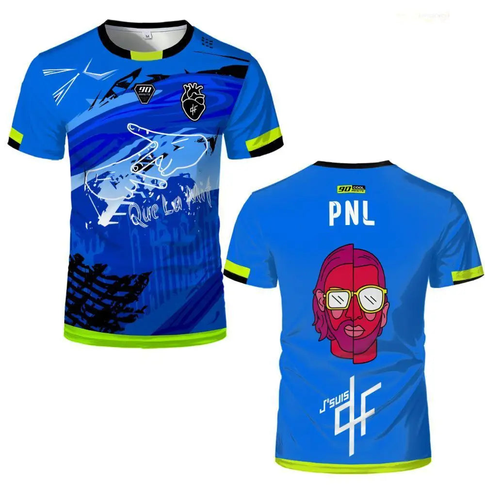 Maillots 90Minute Jersey Printed Breathable Football Training T-shirt Men Women Trendy Short Sleeve Hip Hop Streetwear Kids Tops by Reinvent Yourself
