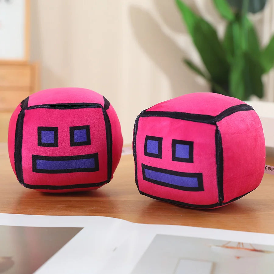 New Geometry Dash Game Plush Toy Cute Cartoon Anime Game Doll Soft Stuffed Peluche Plushie Toys Home Decor Child Birthday Gift by Reinvent Yourself