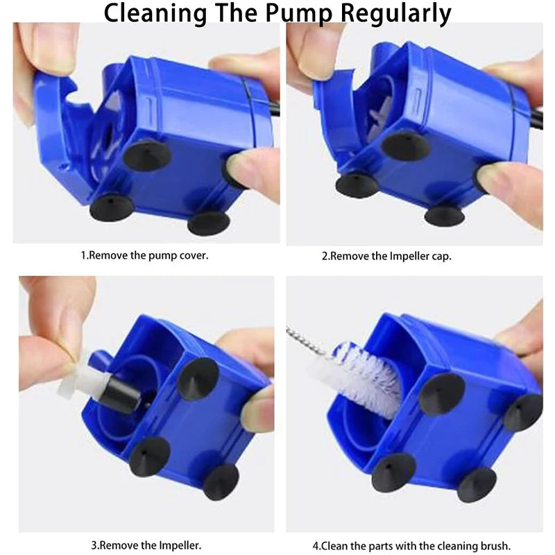 Cat Fountain Water Pump LED Light Pet Water Fountain Motor Replacement for Cat Flowers Drinking Bowl Dispenser Pet Accessories by Reinvent Yourself
