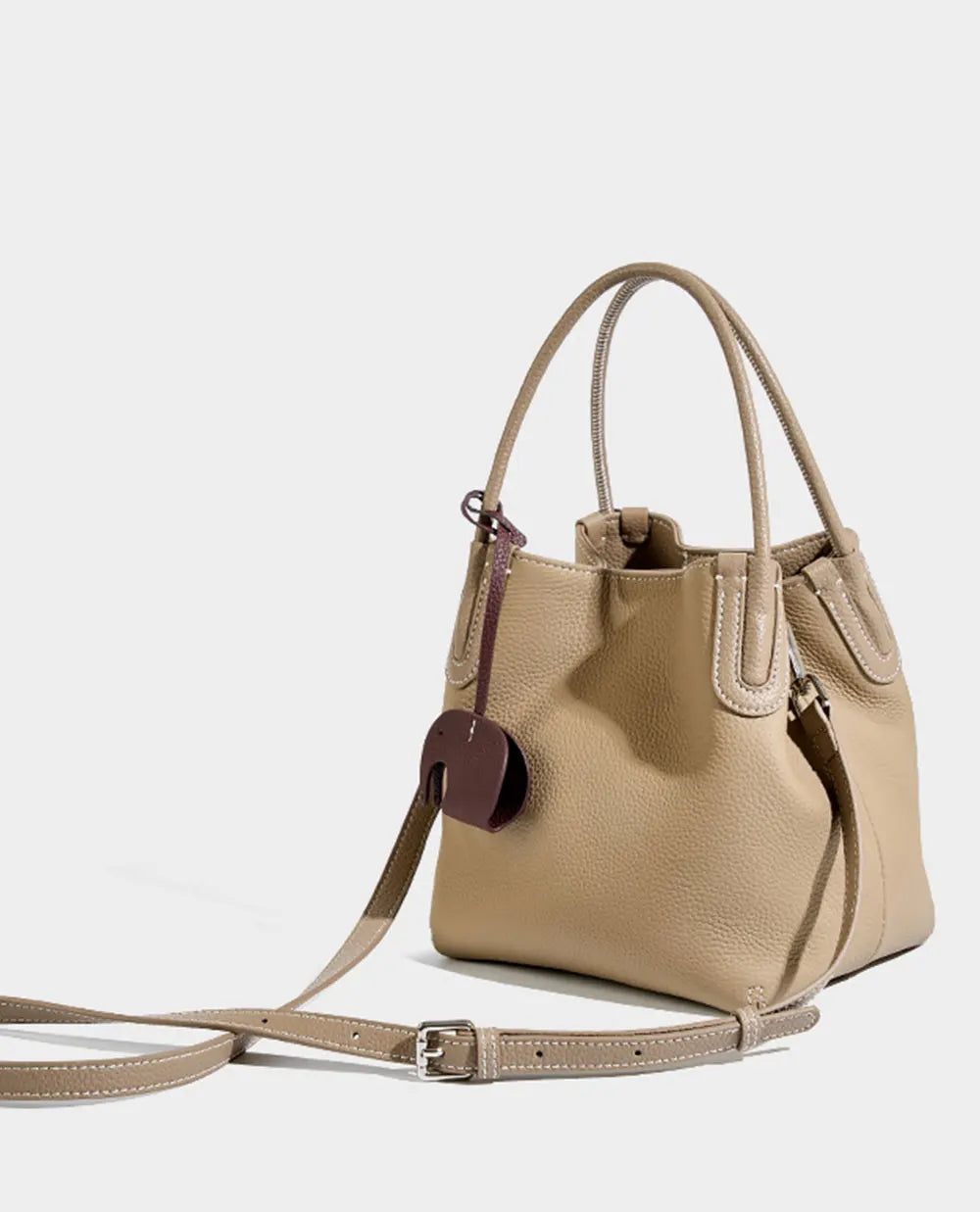 Genuine Leather Women Bucket Bag Luxury Designer Handbags High Quality Cowhide Women's Shoulder Bags Fashion Crossbody Bag by Reinvent Yourself