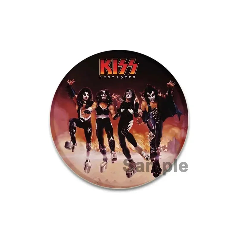 Rock Band Kiss Brooches Enamel Pins Fashion Jewelry Accessoris Singer Brooch for Backpack Clothe Decoration Lapel Badge Gifts by Reinvent Yourself