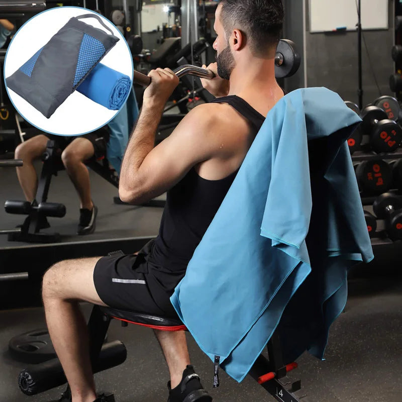 Microfiber Towel Thick Quick Dry Hair Absorbent Large Super Soft and Lightweight Ideal for Travel Sports and Fitness for Yoga by Reinvent Yourself