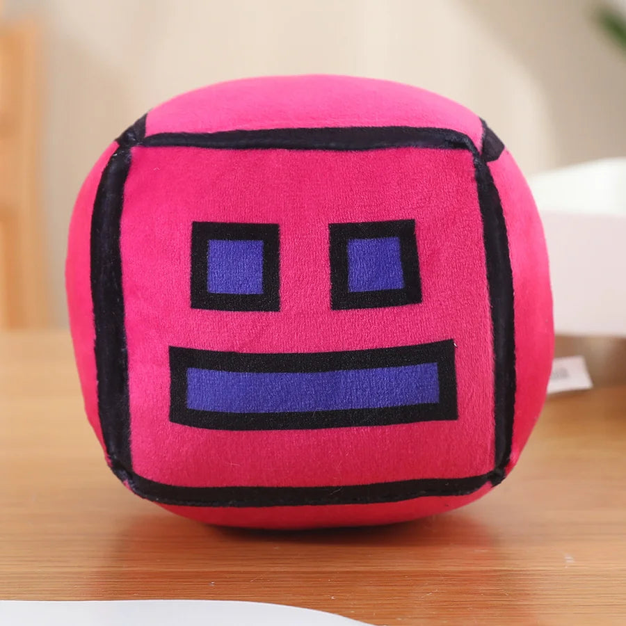 New Geometry Dash Game Plush Toy Cute Cartoon Anime Game Doll Soft Stuffed Peluche Plushie Toys Home Decor Child Birthday Gift by Reinvent Yourself