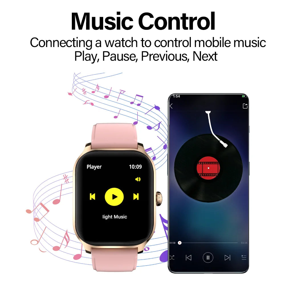 LAXASFIT H9 Smart Watch Men Women Sports Fitness Tracker 2.01 inch HD Screen Bluetooth Talking Smart Watch For Android IOS by Reinvent Yourself
