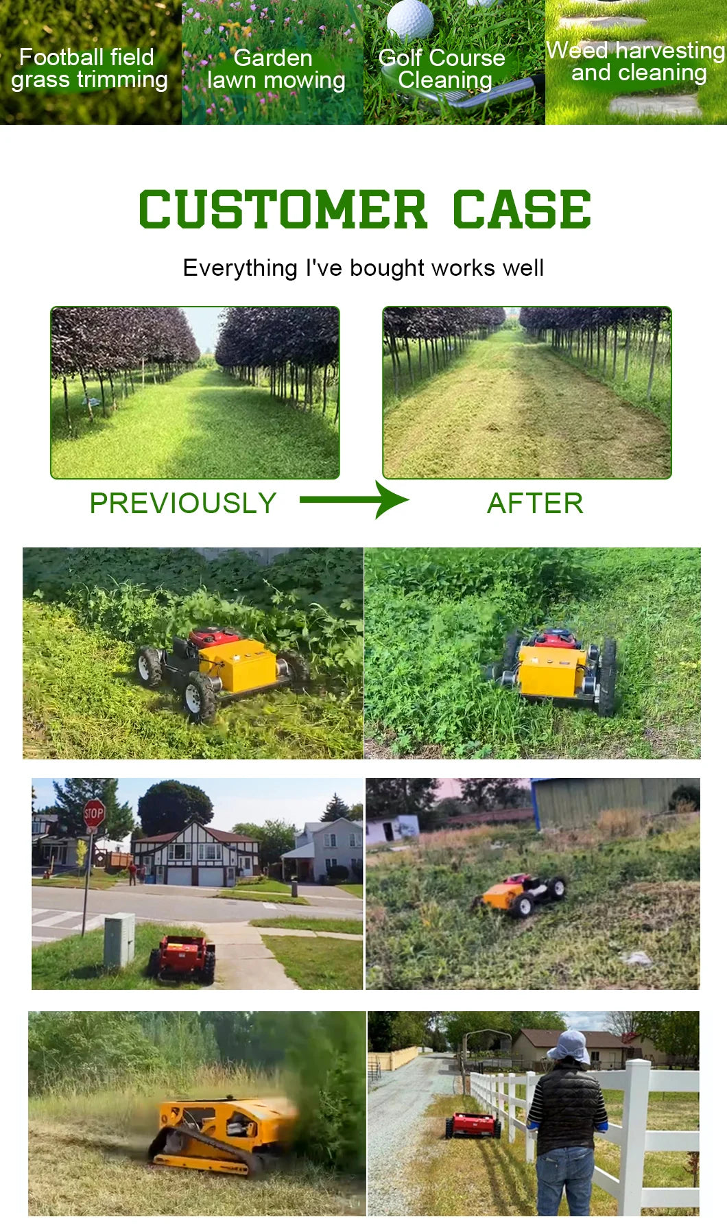 Mini Farm Garden Lawn Mower Smooth And Flexible Rotation Customized High Performance All Terrain Remote Control Robot by Reinvent Yourself