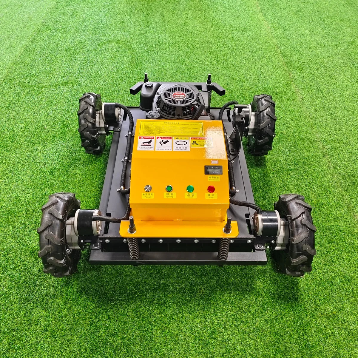 Mini Farm Garden Lawn Mower Smooth And Flexible Rotation Customized High Performance All Terrain Remote Control Robot by Reinvent Yourself
