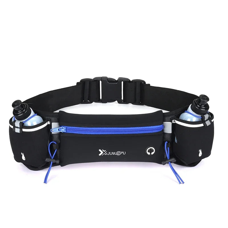 Trail Running Waist Pack For Man/Woman Marathon Phone Water Bottle Sports Fanny Pack Fitness Dual Pocket Running Belt Waist Bag by Reinvent Yourself