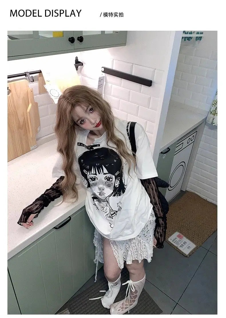 Skirts Women Solid Hollow Out Chic Lace-up Design Streetwear Daily Sweet Spicy Girls Layering Trendy Harajuku Popular Summer by Reinvent Yourself