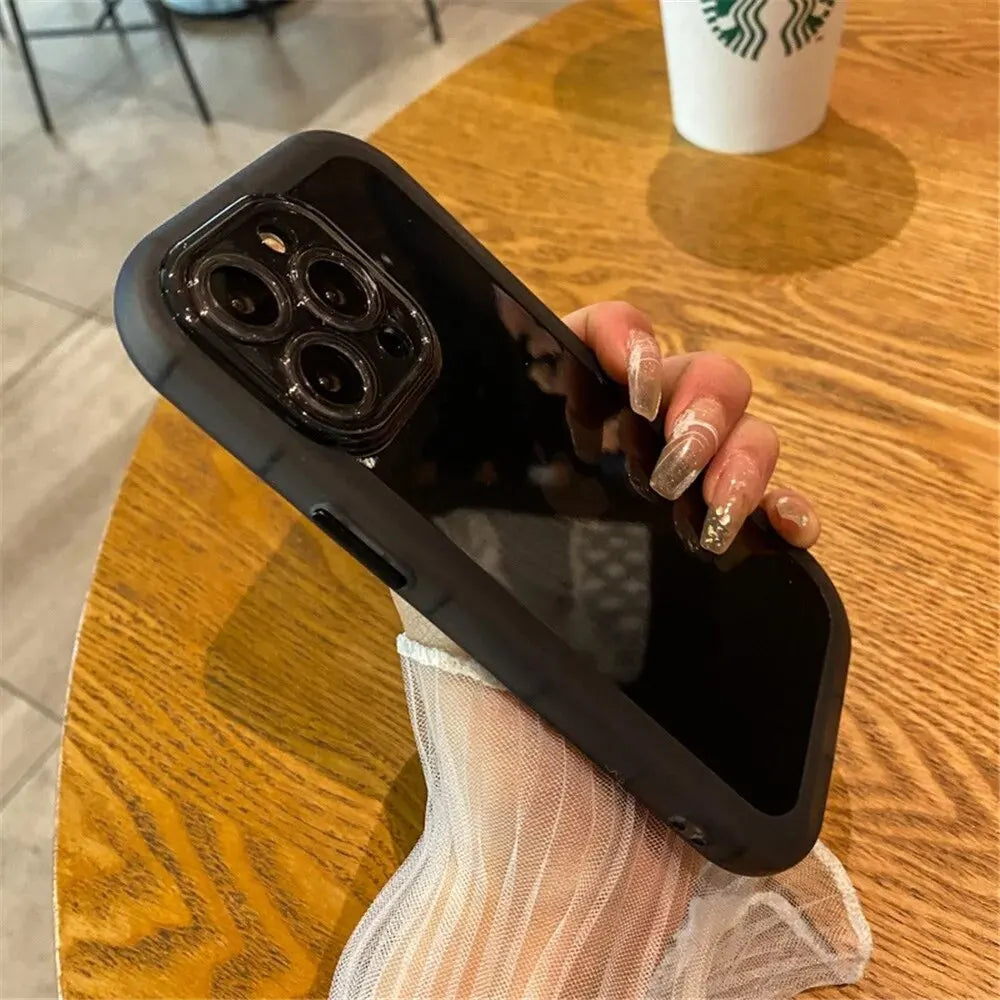 Luxury Shockproof Silicone Bumper Clear Phone Case For iPhone 15 14 Plus 13 12 11 15 Pro Max Camera Protection Transparent Cover by Reinvent Yourself