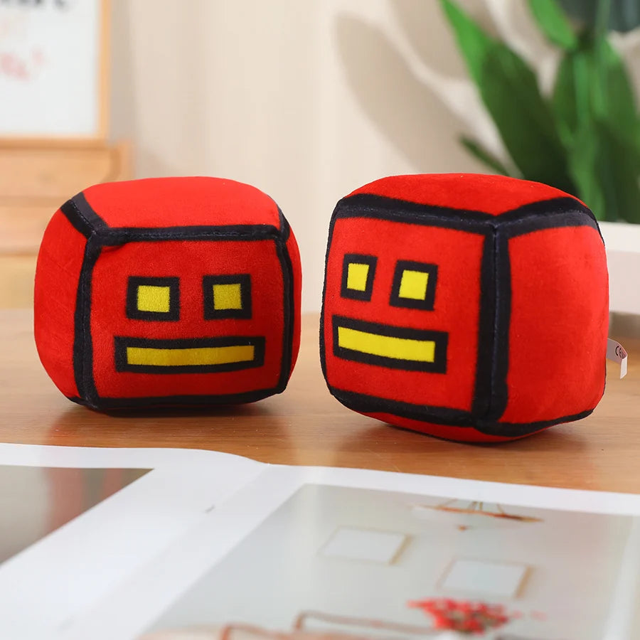 New Geometry Dash Game Plush Toy Cute Cartoon Anime Game Doll Soft Stuffed Peluche Plushie Toys Home Decor Child Birthday Gift by Reinvent Yourself
