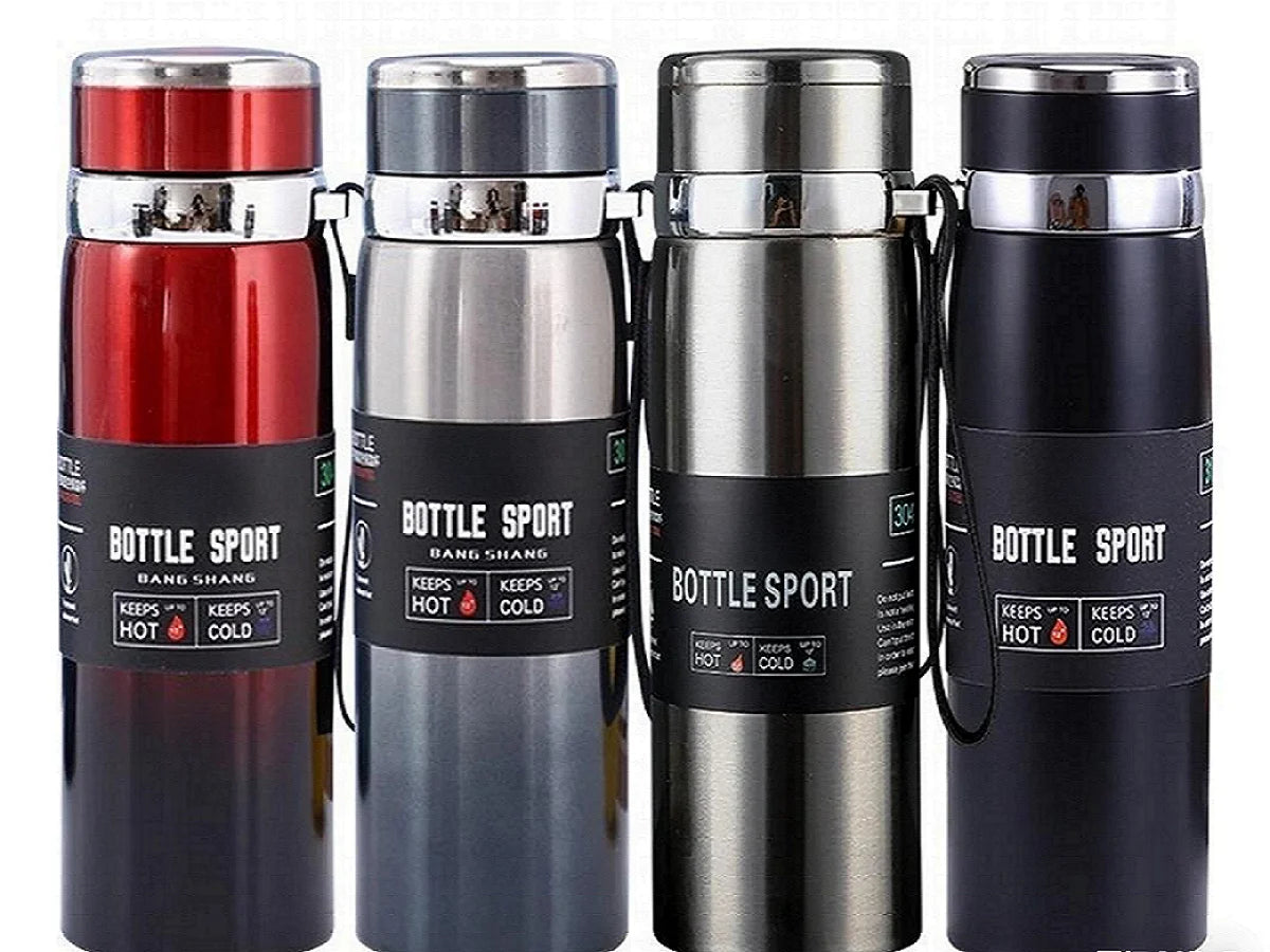 1L Thermal Water Bottle Keep Cold and Hot Water Bottle Thermos for Water Tea Coffee Vacuum Flasks Stainless Steel Thermos Bottle by Reinvent Yourself