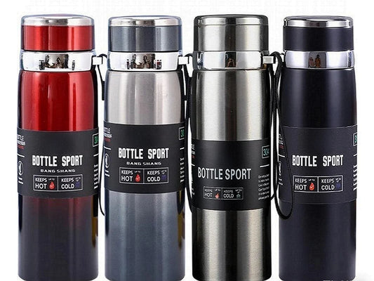 1L Thermal Water Bottle Keep Cold and Hot Water Bottle Thermos for Water Tea Coffee Vacuum Flasks Stainless Steel Thermos Bottle by Reinvent Yourself