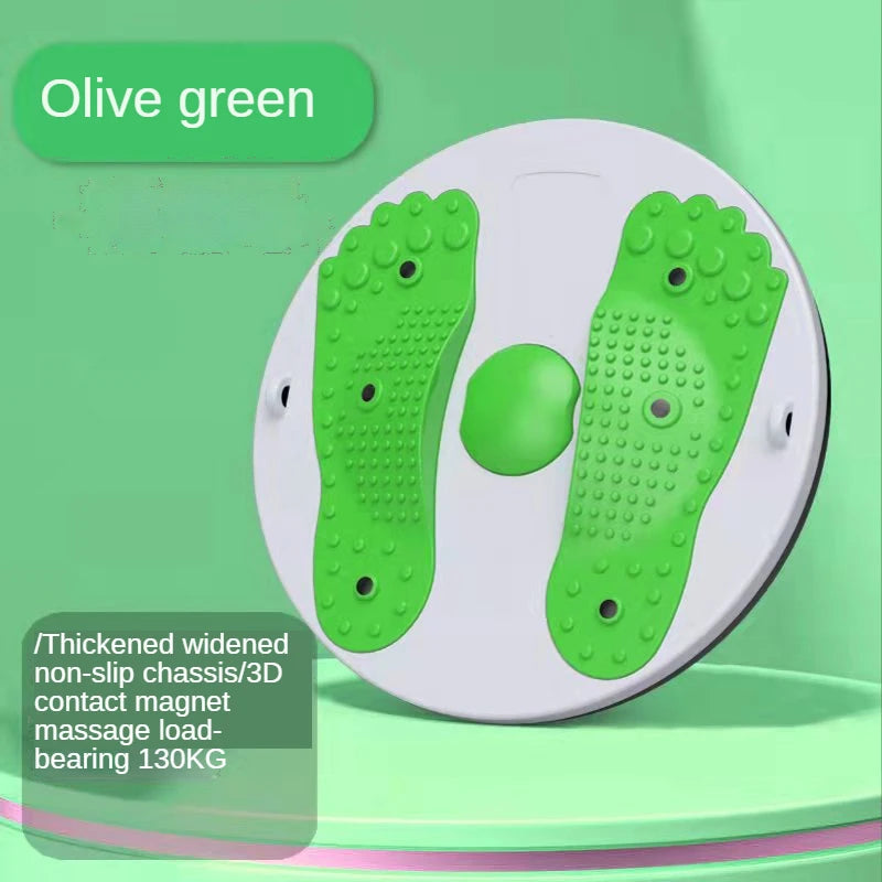 Waist Twisting Disc Unisex Waist Trainer Abdominal Exercise Foot Massage Plate Workout Home Gym Body Building Fitness Equipment by Reinvent Yourself