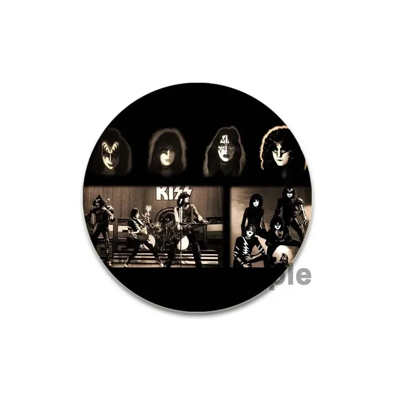 Rock Band Kiss Brooches Enamel Pins Fashion Jewelry Accessoris Singer Brooch for Backpack Clothe Decoration Lapel Badge Gifts by Reinvent Yourself
