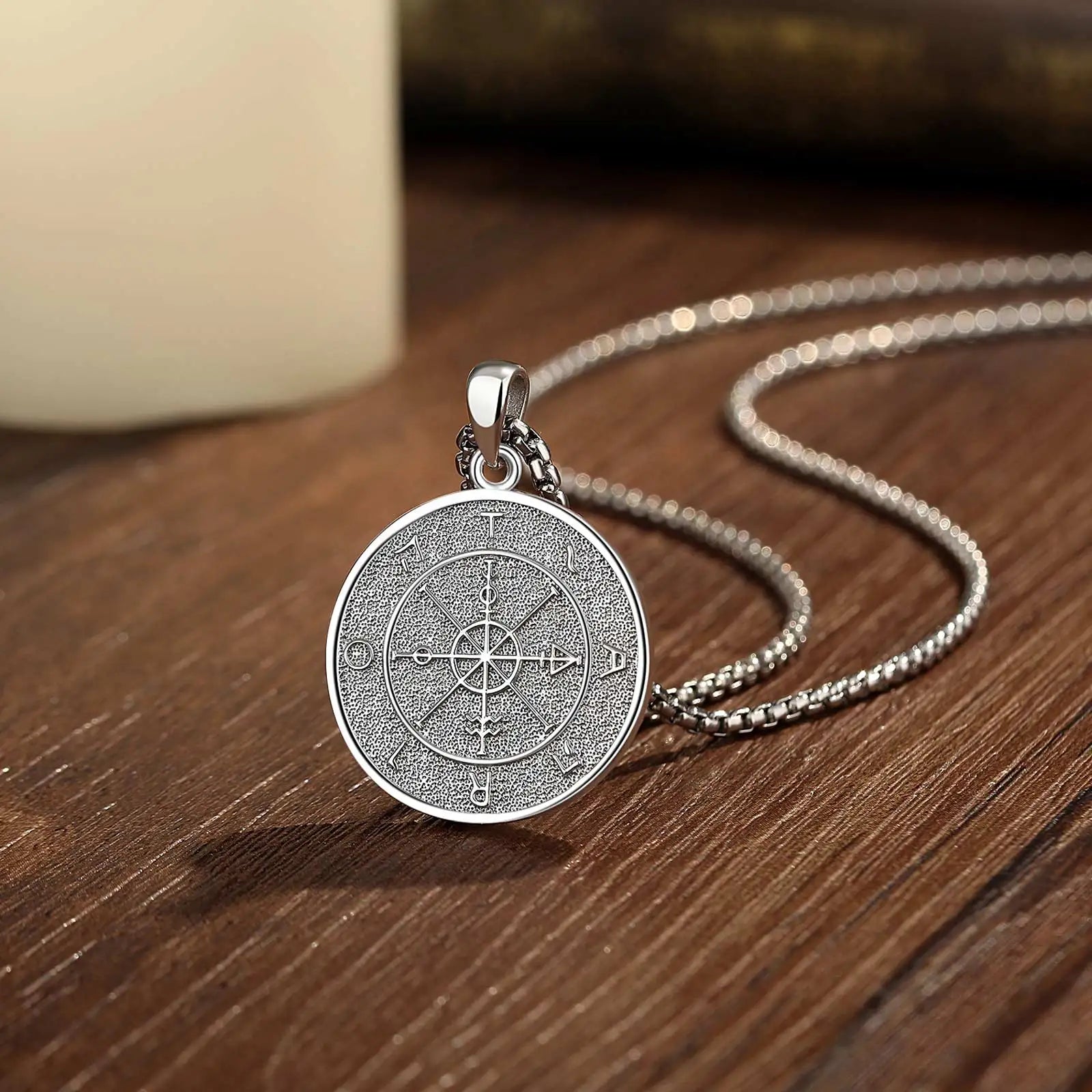 AEONSLOVE 925 Sterling Silver Goddess of Fortune Necklace Roman Goddess Coin Pendant Luck Amulet Mythology Jewelry for Women Men by Reinvent Yourself