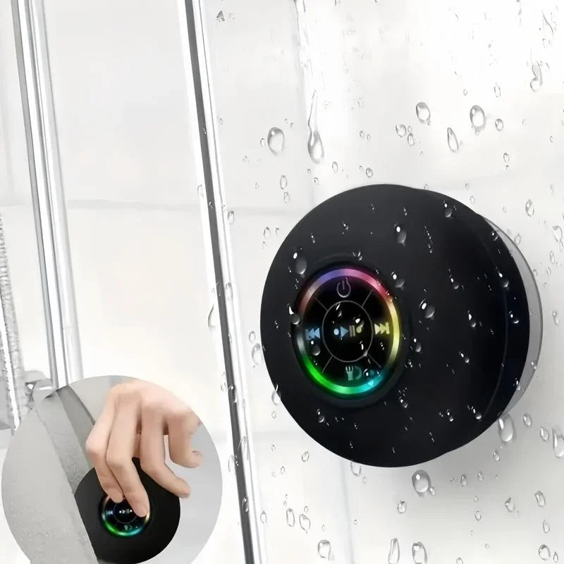 Loudspeaker Bluetooth Speaker Mini Shower Subwoofer Waterproof Handsfree With Suction Cup Mic For Bathroom Pool Beach Car Phone by Reinvent Yourself