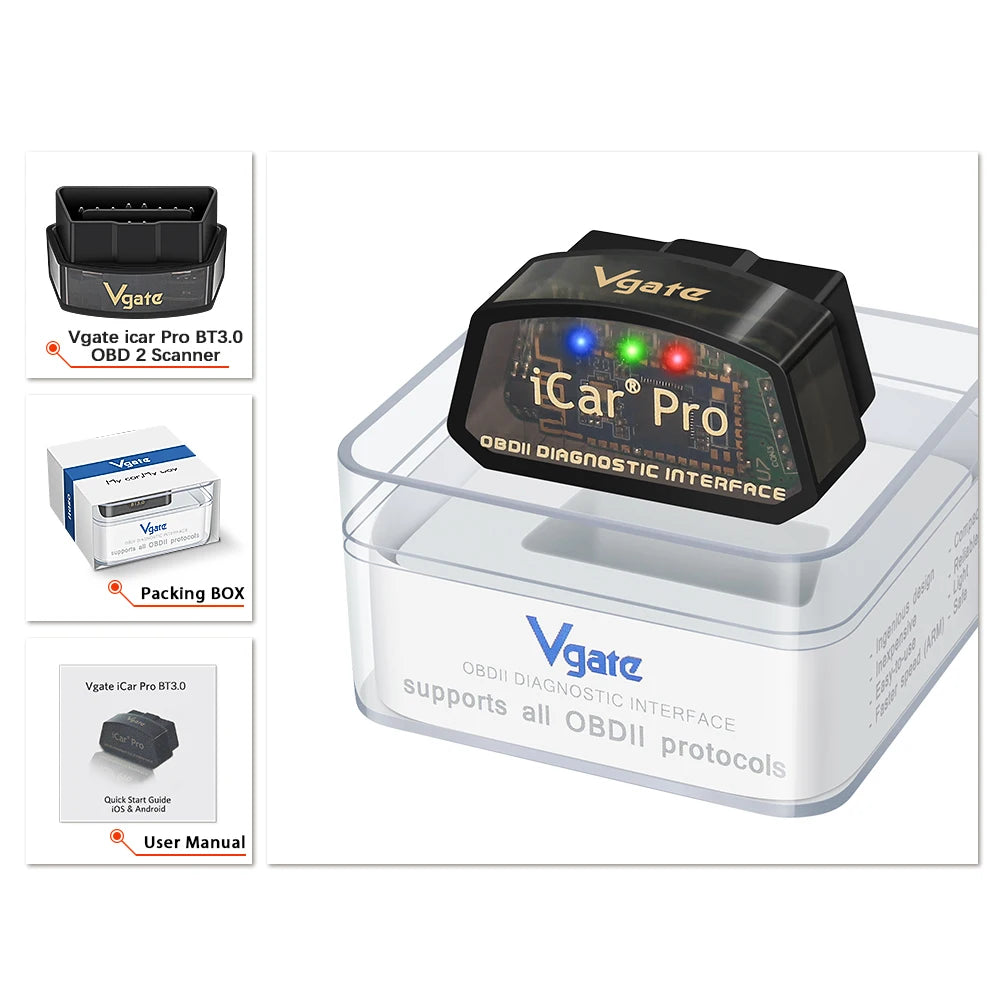 Vgate iCar Pro elm327 V2.3 OBD 2 OBD2 Car Diagnostic Tool WIFI Bluetooth 4.0 for IOS Scan Tool ODB2 Auto Scanner PK ELM 327 V1 5 by Reinvent Yourself