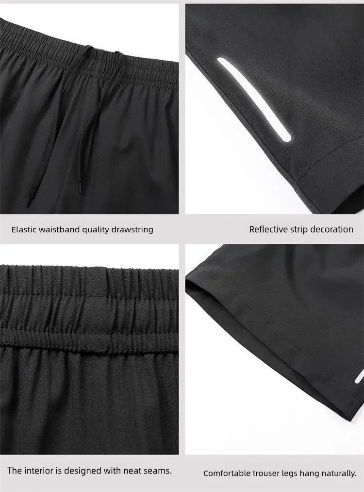 Summer Men Shorts Ice Silk Running Gym Sport Shorts Quick Dry Breathable Beach Short Pant Fitness Jogging Cool Casual by Reinvent Yourself