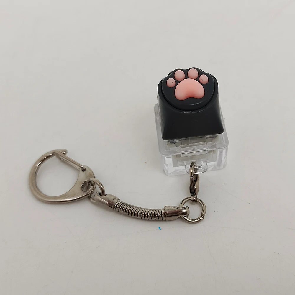 Cute Cat Claw Key Chain Key Ring Fingertip Decompression Pressure Toy Keycap Tester Back Bag Pendant Festival Couples Gift by Reinvent Yourself